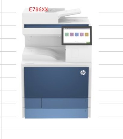 เครื่องถ่ายเอกสาร สี ขนาด A3 HP Color LaserJet Managed MFP E78635dn