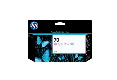 HP 70 130ml Light Magenta (สีม่วงแดงอ่อน) Ink Cartridge ตลับหมึกอิงค์เจ็ท ของแท้ ประกันศูนย์