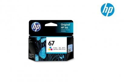 หมึกอิงค์เจ็ท 67 Tri-Color HP 3YM55AA 3 สี รับประกันศูนย์บริการของแท้แน่นอน