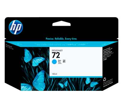 HP 72 130ml Cyan (สีฟ้า) Ink Cartridge ตลับหมึกอิงค์เจ็ท ของแท้ ประกันศูนย์