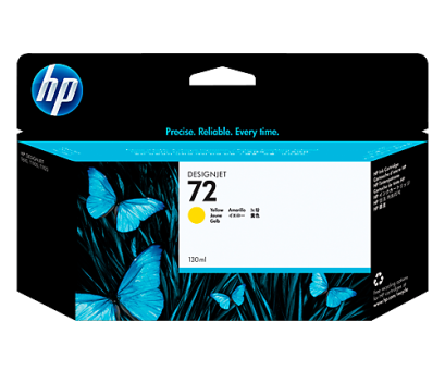 HP 72 130ml Yellow (สีเหลือง) Ink Cartridge ตลับหมึกอิงค์เจ็ท ของแท้ ประกันศูนย์