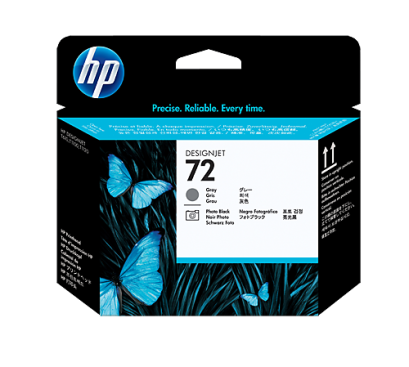 HP 72 Gray (สีเทา) / Photo Black (สีดำ) Printhead ตลับหมึกอิงค์เจ็ท ของแท้ ประกันศูนย์