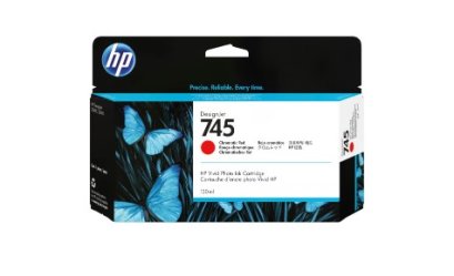 HP 745 130-ml Chrmtc Red Ink Cartridge **สินค้าเลิกผลิต EOL รุ่นทดแทนใช้ F9K06A **