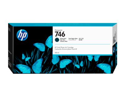 HP 746 300-ml Matte Black (สีดำด้าน) DesignJet Ink Cartridge ตลับหมึกอิงค์เจ็ท ของแท้ ประกันศูนย์