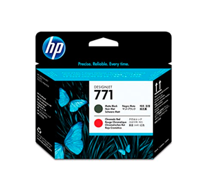 HP 771 Matte Black (สีดำด้าน)/Chromatic R (แดง) DesignJet PH ตลับหมึกอิงค์เจ็ท ของแท้ ประกันศูนย์