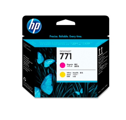 HP 771 Magenta (สีม่วงแดง)/Yellow (สีเหลือง) DesignJet PH ตลับหมึกอิงค์เจ็ท ของแท้ ประกันศูนย์