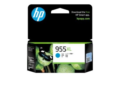 HP 955XL High Yield Cyan Original Ink Cartridge สีฟ้า รับประกันศูนย์บริการของแท้แน่นอน