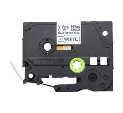 Brother HSE-221E เทปพิมพ์อักษรสำหรับท่อหด ratio 3:1 ขนาด 9.0 มม. (ดำ/ขาว) ของแท้ รับประกันศูนย์