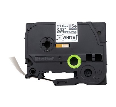 Brother HSE-251E เทปพิมพ์อักษรสำหรับท่อหด ratio 3:1 ขนาด 21.0 มม. (ดำ/ขาว) ของแท้ รับประกันศูนย์