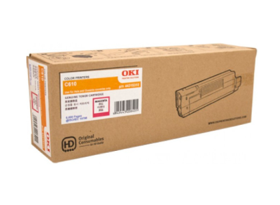OKI 44315310 TN C610-M Magenta ตลับหมึกโทนเนอร์ (สีม่วงแดง) ของแท้ ประกันศูนย์