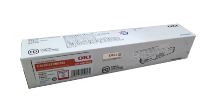 OKI 44973546 TN C301-M Magenta ตลับหมึกโทนเนอร์ (สีม่วงแดง) ของแท้ ประกันศูนย์