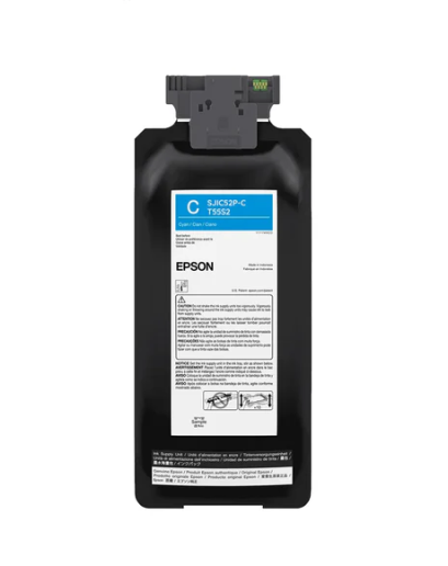 ตลับหมึก Epson SJIC52P Cyan Ink Cartridge C13T55S200 (สีฟ้า) ของแท้ ประกันศูนย์