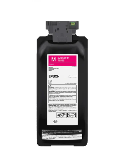 ตลับหมึก Epson SJIC52P Magenta Ink Cartridge C13T55S300 (สีม่วงแดง) ของแท้ ประกันศูนย์