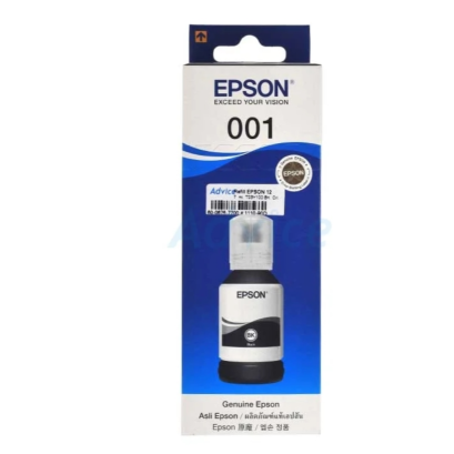 Epson T03Y100 (001) Black 127 ml.น้ำหมึกเติมแบบขวด (สีดำ) ของแท้ รับประกันศูนย์