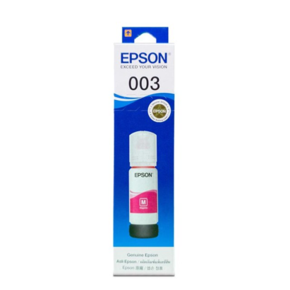 Epson T00V300 (003) Magenta น้ำหมึกเติมแบบขวด สีม่วงแดง ของแท้ (65 ml.) ประกันศูนย์