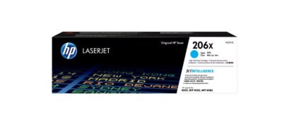 HP 206X W2111X Cyan ตลับหมึกโทนเนอร์ (สีฟ้า) ของแท้ ประกันศูนย์