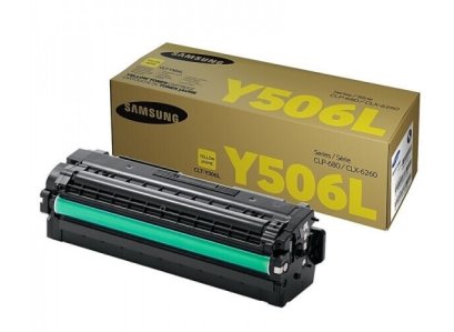 Samsung CLT-Y506L (SU517A)  Yellow ตลับหมึกโทนเนอร์ (สีเหลือง) ของแท้ ประกันศูนย์