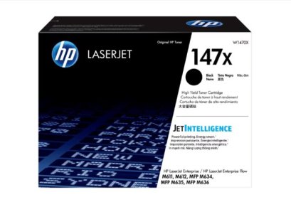 HP 147X High Yield Black Original LaserJet Toner Cartridge หมึกพิมพ์เลเซอร์เอชพี รับประกันศูนย์บริการของแท้แน่นอน