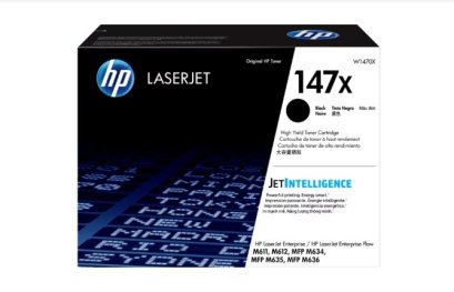 HP 147X High Yield Black Original LaserJet Toner Cartridge หมึกพิมพ์เลเซอร์เอชพี รับประกันศูนย์บริการของแท้แน่นอน