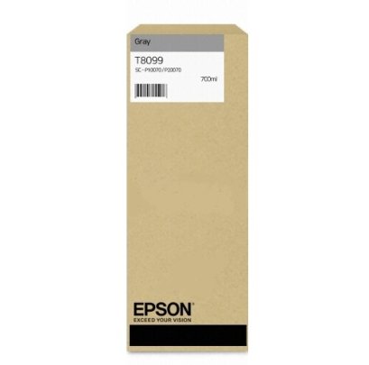 Epson T809900 GRAY 700ML ตลับหมึก (สีเทา) ของแท้ ประกันศูนย์