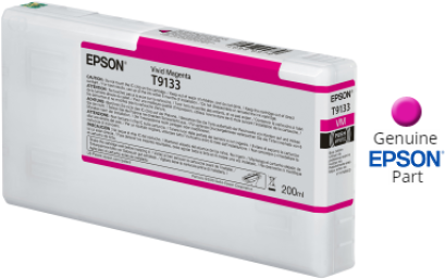 Epson T913300 (สีม่วงแดง) VIVID MAGENTA IC ของแท้ ประกันศูนย์