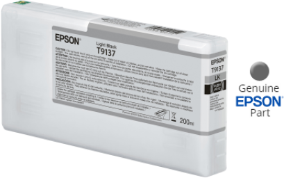 Epson T913700 (สีเทา) LIGHT BLACK IC ของแท้ ประกันศูนย์