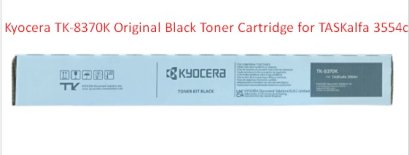 Kyocera TK-8370K Original Black Toner Cartridge for TASKalfa 3554ci