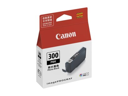 Canon PFI-300 PBK Photo Black ตลับหมึกอิงค์เจ็ท (สีดำโฟโต้) ของแท้ รับประกันศูนย์