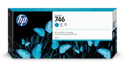 HP 747 300-ml Chromatic Blue (สีน้ำเงิน) DesignJet Ink Cartridge ตลับหมึกอิงค์เจ็ท ของแท้ ประกันศูนย์