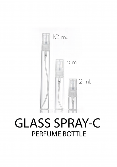 ขวดสเปรย์แก้วใส 2, 5 และ 10 มล.