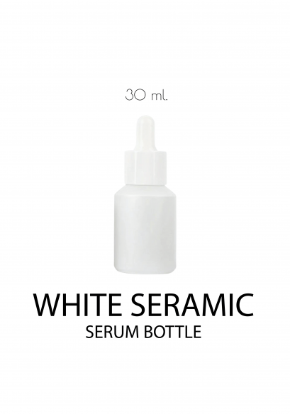 ขวดเซรัมทึบขาว 30 ML.