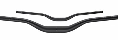Dartmoor Handlebar Lightning Hi alu 7050, 800mm, diam. 35mm, rise 2", matt black/polished black anod.