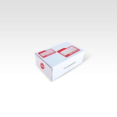 กล่องไปรษณีย์ ไดคัท สีขาว เบอร์ 00 แบบพิมพ์