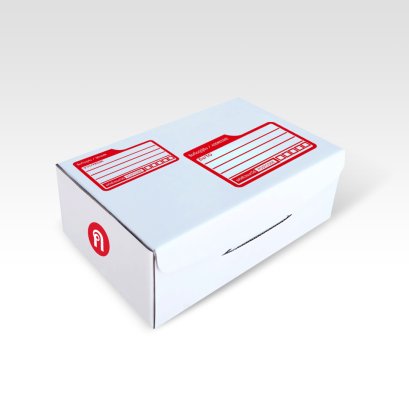 กล่องไปรษณีย์ ไดคัท สีขาว เบอร์ ค แบบพิมพ์