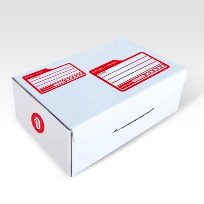 กล่องไปรษณีย์ ไดคัท สีขาว เบอร์ จ แบบพิมพ์