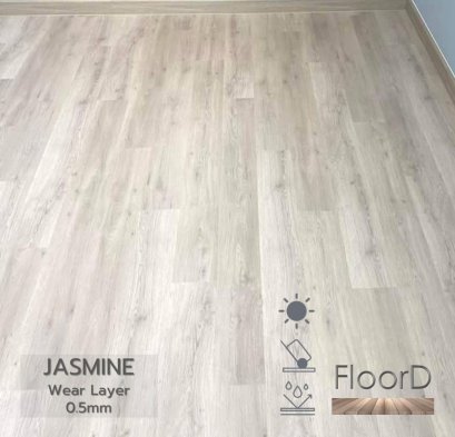 พื้นกระเบื้องยางspc 6mm rabbit jasmine