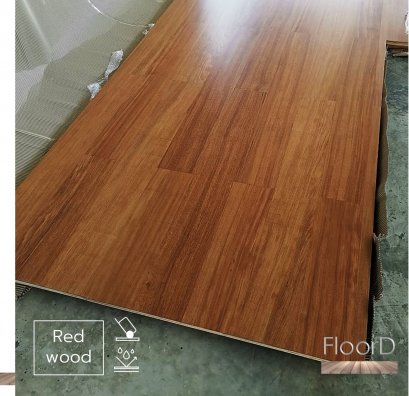 ชานพักไม้บันไดไม้แดงจริง