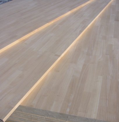 ชานพักบันไดไม้ยางพาราประสาน(ไม่ทำสี) ขนาด 120CMX120CM