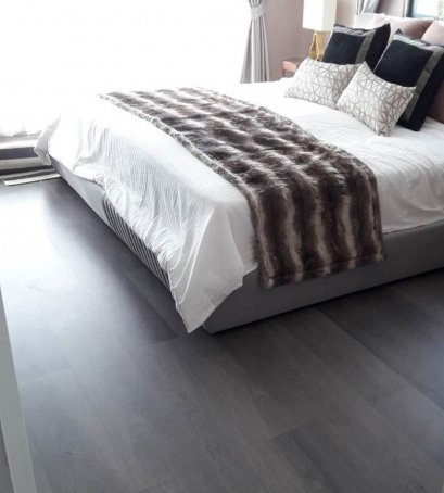 ราคาพื้นไม้ลามิเนตสีเทาสำหรับพื้นห้องนอน