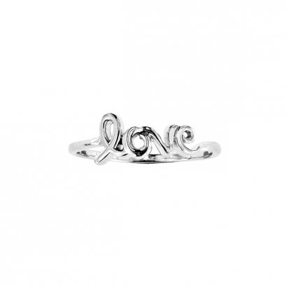 925 Plain Sterling Silver Love Ring