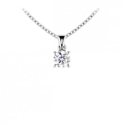 925 Sterling Silver Pendant with Moissanite