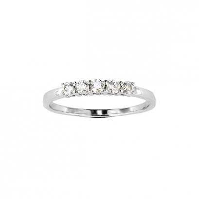925 Sterling Silver Ring with Moissanite