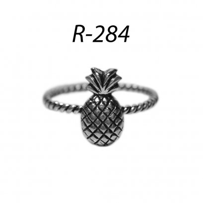 PINEAPPLE OXIDIZED SILVER 925 RING