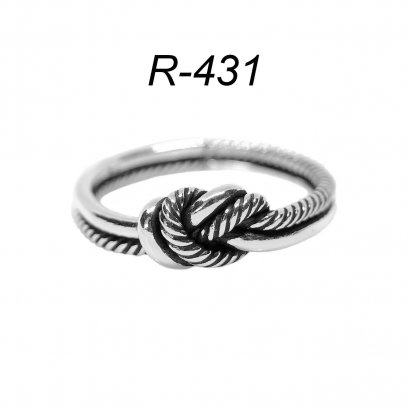 KNOT TWIST SILVER 925 RING