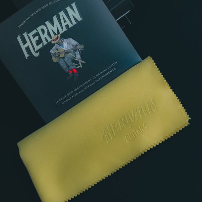 ผ้าเช็ดกีตาร์ Herman Suede Cloth MUSTARD YELLOW