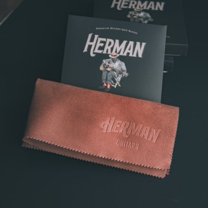ผ้าเช็ดกีตาร์ Herman Suede Cloth BROWN SUGAR