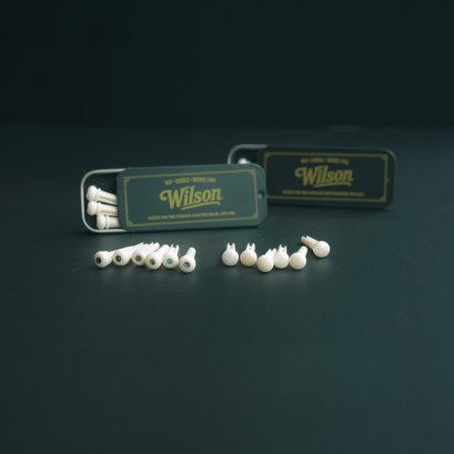 Genuine Bone Bridge Pins บริดพินกีตาร์ กระดูกคัดเกรด เพิ่มความหนา ความกังวาน