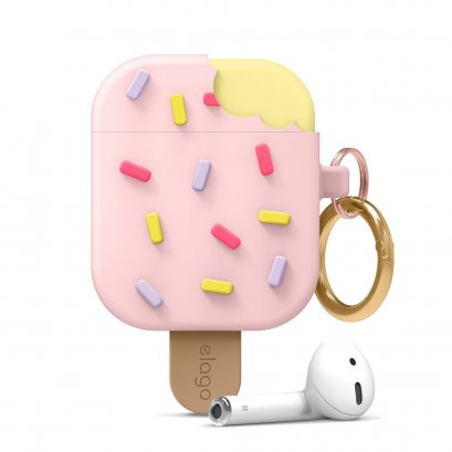 ELAGO ICE CREAM CASE FOR AIRPODS 1&2 GEN , LOVELY PINK