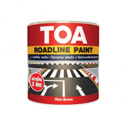 TOA6A-1 ทีโอเอ สีทาถนน ชนิดไม่สะท้อนแสง สีตีเส้น สัญลักษณ์ ขอบฟุตบาท