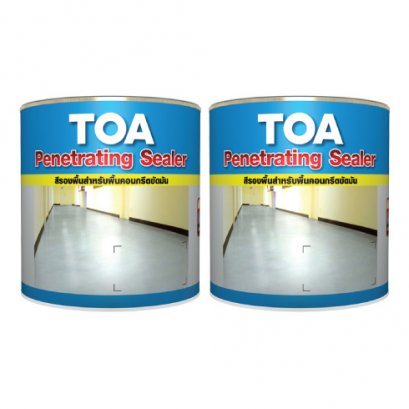 TOA9B-1 ทีโอเอ เพเนเทรตติ้ง ซีลเลอร์ สีรองพื้นอีพ็อกซี่ 2 ส่วน สำหรับงานพื้นคอนกรีตขัดมัน